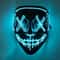 Neon Glow LED Purge Mask Wireless Light Up Halloween Cosplay Mask 1