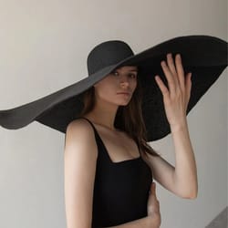 oversized 70cm wide brim beach sun hat – foldable uv protection straw hat for women