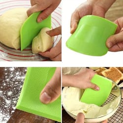 multi-purpose dough cutter & dough scraper for baking, bread & pastry prep