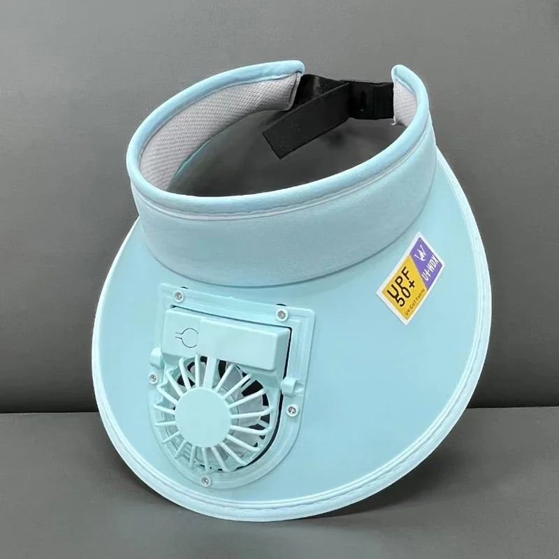 BreezeShade USB Rechargeable Cooling Fan Hat Breathable Sun Visor Hat With BuiltIn Fan 8