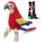 Parrot Dog Toy Squeaky Plush Dog Chew Toy For Small And Large Dogs 0