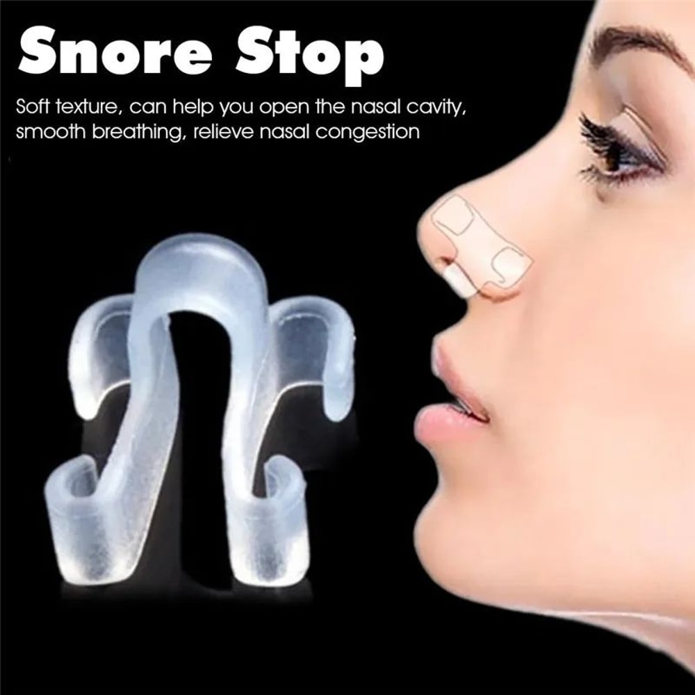 SilentFlow Anti Snoring Device Nose Clip Comfortable Nasal Dilator For Better Sleep 0