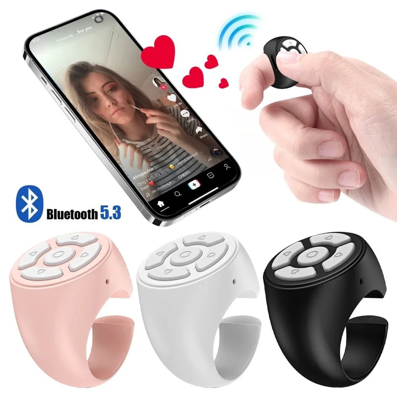 SmartScroll Bluetooth Scrolling Ring Remote For Phones TikTok 0
