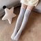 CozyCloud Coral Fleece Thigh High Socks For Women Plush Over Knee Winter Lounge Socks 1