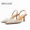 Pearl Slingback Heels For Women Elegant Pointed Toe Pumps 0