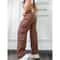 UrbanEase Womens Cargo Pants High Waisted Baggy Wide Leg Y2K Trousers 2