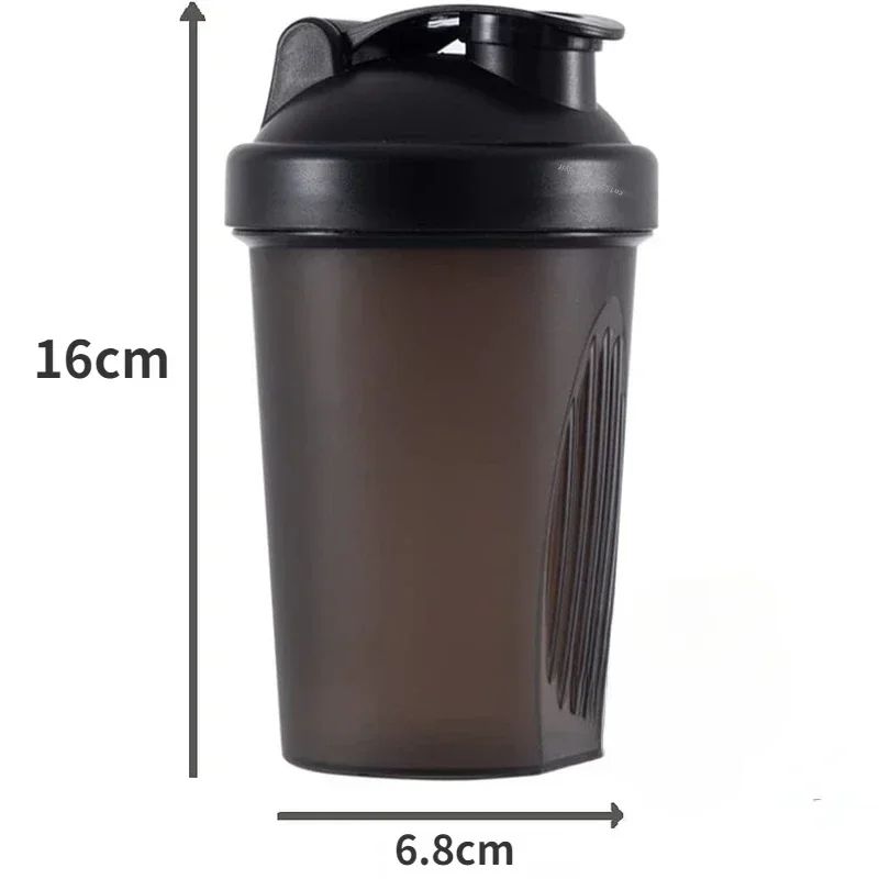 400ml Leakproof Protein Shaker Bottle With Stainless Mixing Ball 1