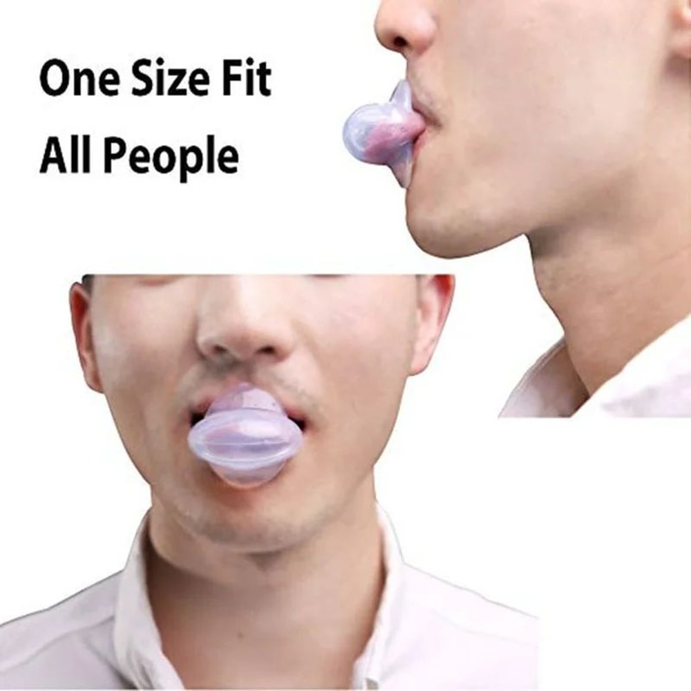 Silicone TongueGuard Anti Snoring Device Comfortable Tongue Retaining Sleep Aid Mouthpiece 1