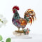Colorful Acrylic Rooster Ornament Artistic Farmhouse Rooster Desk Decor Figurine 2