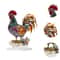 Colorful Acrylic Rooster Ornament Artistic Farmhouse Rooster Desk Decor Figurine 5