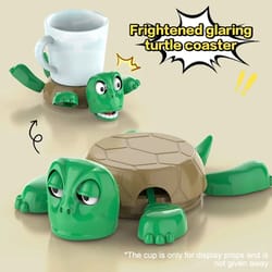 3d printed turtle coaster cup holder – funny table decor drink mat
