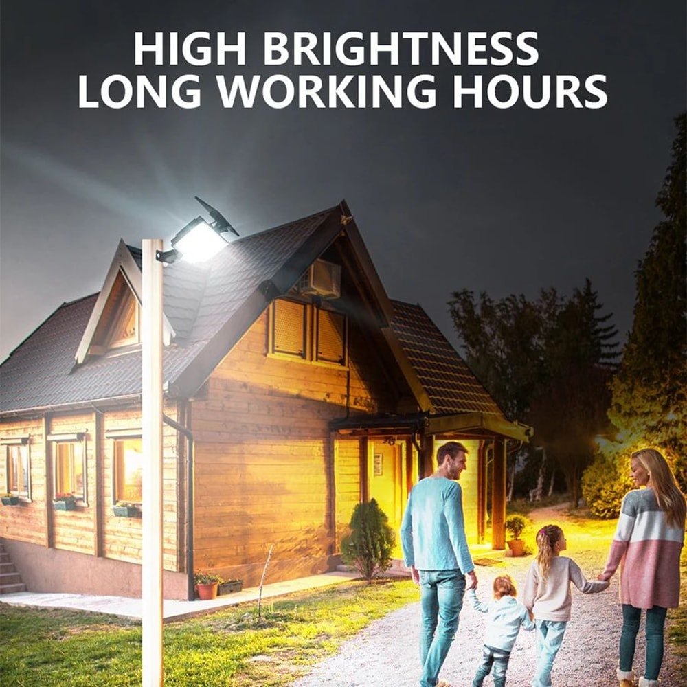 SolarGuard Pro Solar Motion Sensor Light With Separate Panel Waterproof Solar Flood Light Outdoor 5