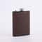 Brown Leather Hip Flask For Whiskey Portable Stainless Steel Flask In 6oz Or 8oz 4
