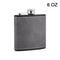 Brown Leather Hip Flask For Whiskey Portable Stainless Steel Flask In 6oz Or 8oz 7