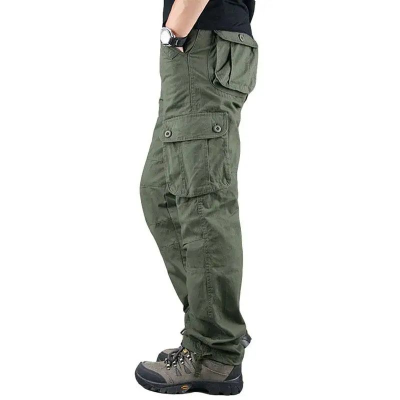 RidgeFlex Tactical Cargo Pants For Men Durable MultiPocket Hiking Work Pants 2
