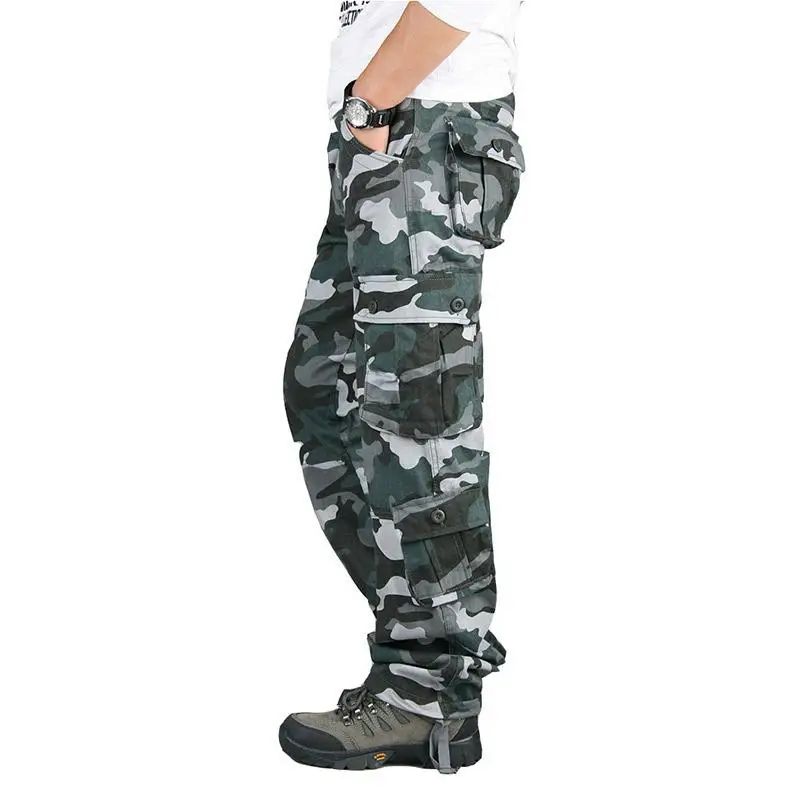RidgeFlex Tactical Cargo Pants For Men Durable MultiPocket Hiking Work Pants 9