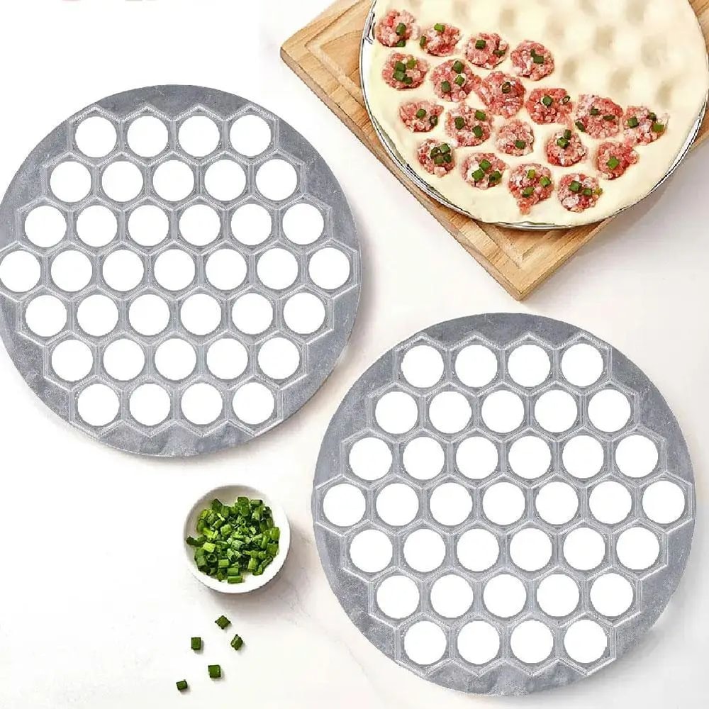 37Hole Dumpling Maker Aluminum Ravioli Mold Pelmeni Maker For Fast Homemade Dumplings 5