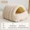 CozyTherm Plush Enclosed Cat Bed SelfWarming Winter Cat Cave House For Calm Comfort 7