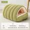 CozyTherm Plush Enclosed Cat Bed SelfWarming Winter Cat Cave House For Calm Comfort 6