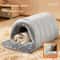 CozyHide Plush Cat Cave Bed Warm AntiAnxiety Hideaway For Indoor Cats 3