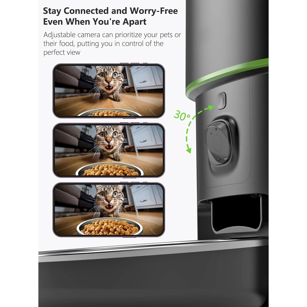 Smart WiFi Automatic Cat Feeder With Camera App Controlled Pet Food Dispenser 3