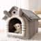 CozyFold Winter Pet House Bed For Cats Small Dogs 0