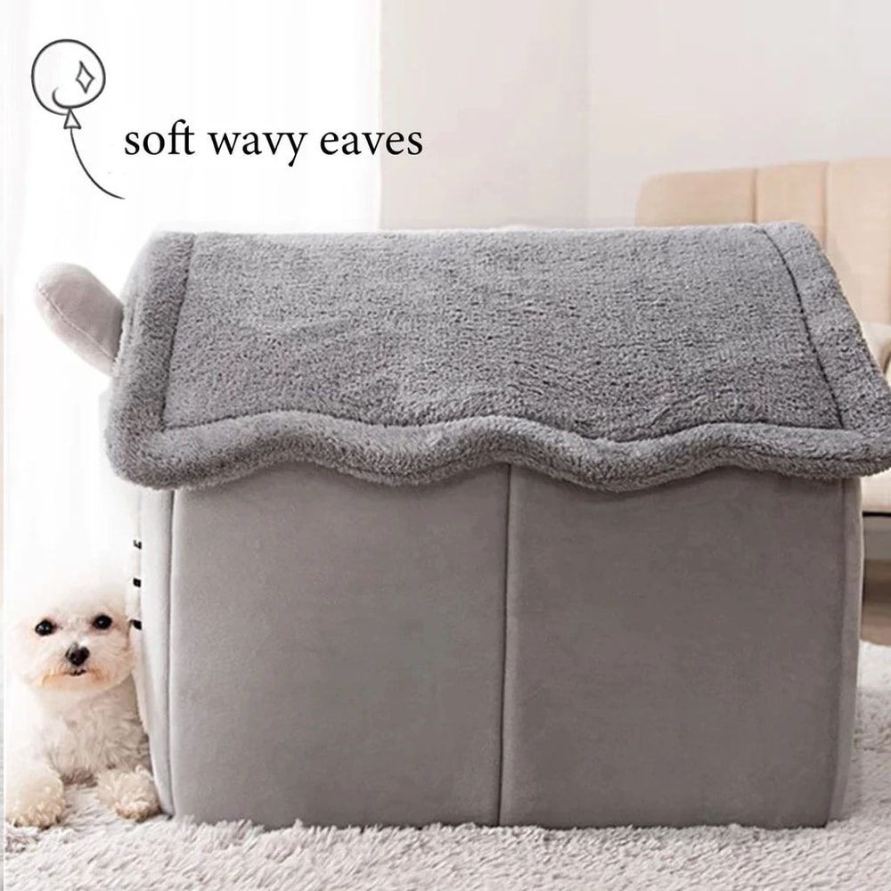 CozyFold Winter Pet House Bed For Cats Small Dogs 1
