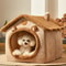 CozyFold Winter Pet House Bed For Cats Small Dogs 2