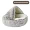 CozyShell Cat Cave Bed For Indoor Cats Soft Winter Nest With Plush 2in1 Design 7
