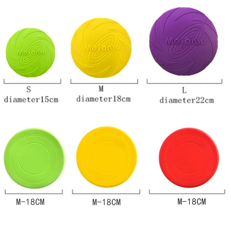 Durable Dog Flying Disc Silicone Dog Toy For Fetch And Training 1
