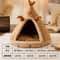 Cozy Plush Enclosed Cat House Washable Cat Cave Bed For Indoor Cats 4