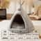 Cozy Plush Enclosed Cat House Washable Cat Cave Bed For Indoor Cats 5