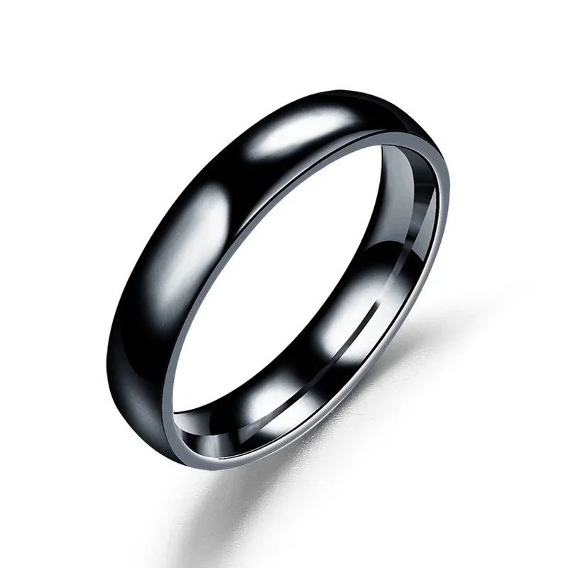Classic Polished Titanium Ring Hypoallergenic Minimalist Wedding Band For Men Women 2