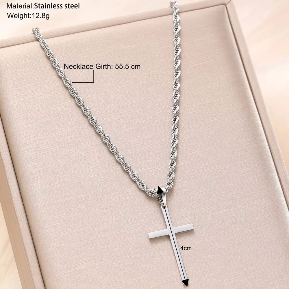 Minimalist Gold Cross Pendant Necklace Elegant Unisex Cross Necklace For Everyday Faith Style 0