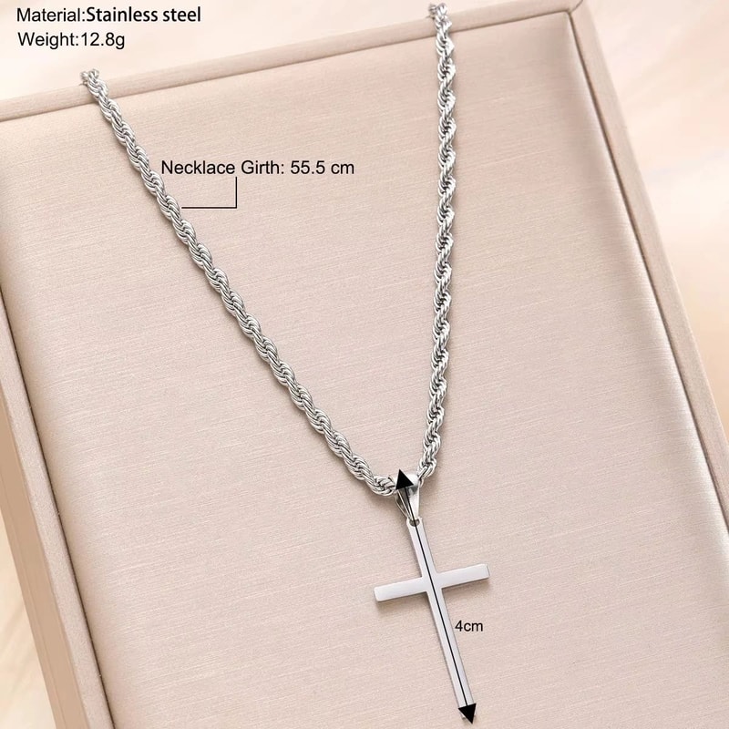 Minimalist Gold Cross Pendant Necklace Elegant Unisex Cross Necklace For Everyday Faith Style 0