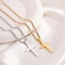 Minimalist Gold Cross Pendant Necklace Elegant Unisex Cross Necklace For Everyday Faith Style 2