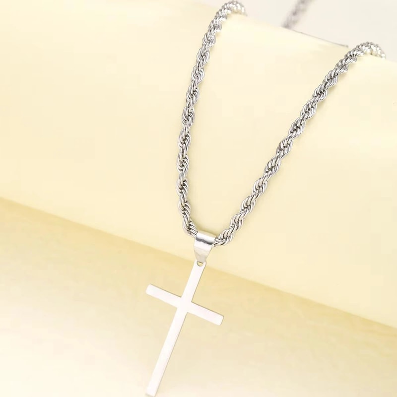 Minimalist Gold Cross Pendant Necklace Elegant Unisex Cross Necklace For Everyday Faith Style 5