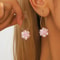 BloomPearl Floral Drop Earrings Elegant Pearl Petal Earrings For Women 5