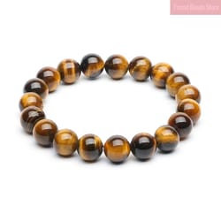 natural tiger eye bracelet for men and women – yellow natural stone bracelet in 6mm 8mm 10mm 12mm