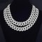Iced Out Cuban Link Chain Triple Row CZ Diamond Hip Hop Chain Necklace For Men 2