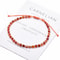 Dainty Red Carnelian Bracelet With 14K Gold Plated Beads Minimalist Agate Bead Bracelet For Women 0
