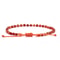 Dainty Red Carnelian Bracelet With 14K Gold Plated Beads Minimalist Agate Bead Bracelet For Women 3