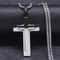 FaithGuard Stainless Steel Cross Pendant Necklace Unisex Christian Cross Necklace With 60cm Chain 2