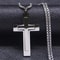 FaithGuard Stainless Steel Cross Pendant Necklace Unisex Christian Cross Necklace With 60cm Chain 2