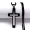 FaithGuard Stainless Steel Cross Pendant Necklace Unisex Christian Cross Necklace With 60cm Chain 3