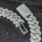 15mm Iced Out Cuban Link Chain Heavy Prong Setting Hip Hop Statement Necklace Gold Or Silver 7
