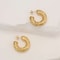 Twist Hollow Tube Stainless Steel Earrings Chic Twist Dangle Earrings For Women 1
