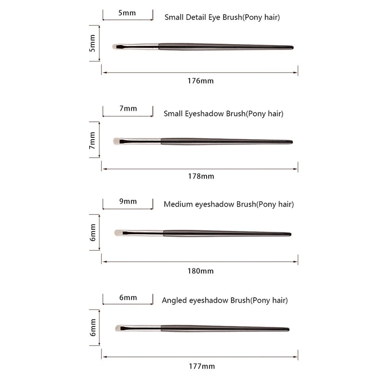 Professional Pony Hair Eyeshadow Brush For Precision Crease Smudge Detail Blending 5