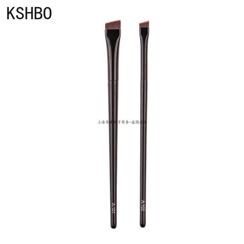 Precision Duo Angled Eyebrow Brush Eyebrow Liner Brush Set Portable Brow Contour Brush 2PCS 2