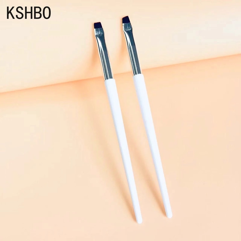 Precision Duo Angled Eyebrow Brush Eyebrow Liner Brush Set Portable Brow Contour Brush 2PCS 21